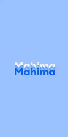 Name DP: Mahima