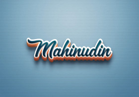 Cursive Name DP: Mahinudin