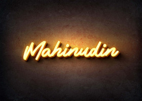 Glow Name Profile Picture for Mahinudin