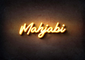 Glow Name Profile Picture for Mahjabi