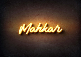 Glow Name Profile Picture for Mahkar