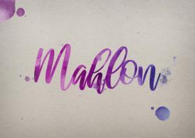 Mahlon Watercolor Name DP