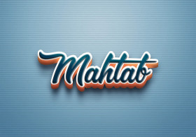 Cursive Name DP: Mahtab
