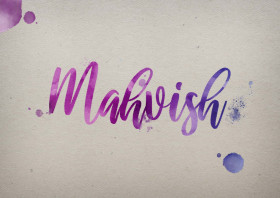 Mahvish Watercolor Name DP