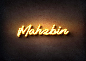 Glow Name Profile Picture for Mahzbin