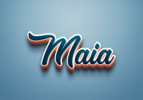 Cursive Name DP: Maia