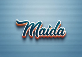 Cursive Name DP: Maida