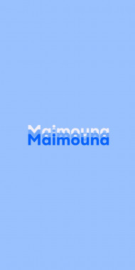 Name DP: Maimouna