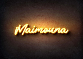 Glow Name Profile Picture for Maimouna