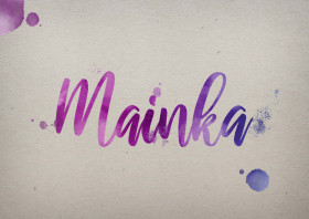Mainka Watercolor Name DP