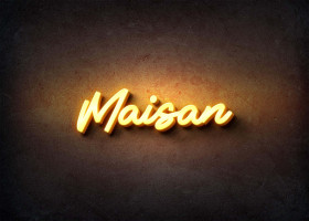 Glow Name Profile Picture for Maisan