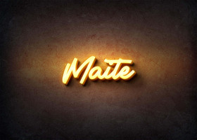 Glow Name Profile Picture for Maite