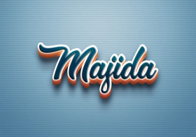 Cursive Name DP: Majida