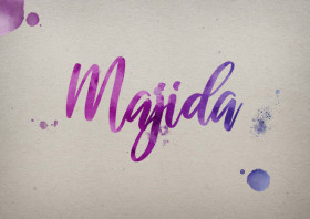 Majida Watercolor Name DP