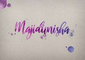 Majidunisha Watercolor Name DP