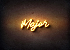 Glow Name Profile Picture for Major