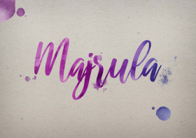 Majrula Watercolor Name DP