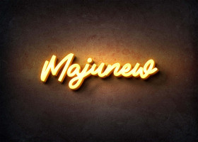Glow Name Profile Picture for Majunew
