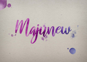 Majunew Watercolor Name DP