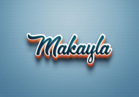 Cursive Name DP: Makayla