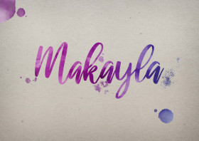 Makayla Watercolor Name DP