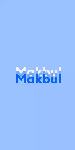 Name DP: Makbul