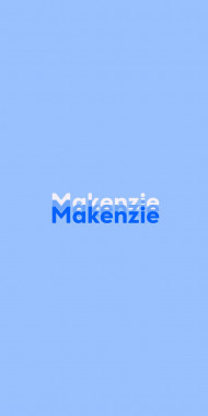 Name DP: Makenzie