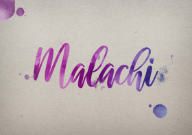 Malachi Watercolor Name DP