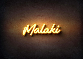Glow Name Profile Picture for Malaki