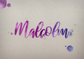 Malcolm Watercolor Name DP