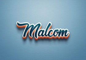 Cursive Name DP: Malcom