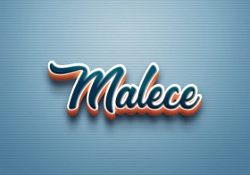 Cursive Name DP: Malece