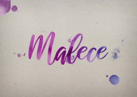 Malece Watercolor Name DP
