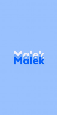 Name DP: Malek