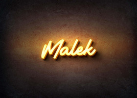 Glow Name Profile Picture for Malek