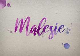 Malesie Watercolor Name DP