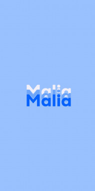 Name DP: Malia