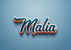 Cursive Name DP: Malia
