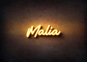 Glow Name Profile Picture for Malia