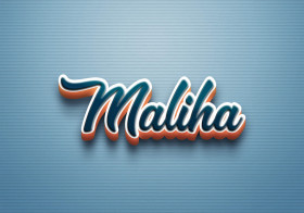Cursive Name DP: Maliha