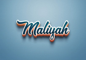 Cursive Name DP: Maliyah