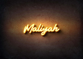 Glow Name Profile Picture for Maliyah