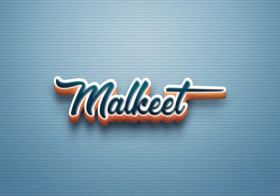 Cursive Name DP: Malkeet