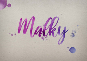 Malky Watercolor Name DP