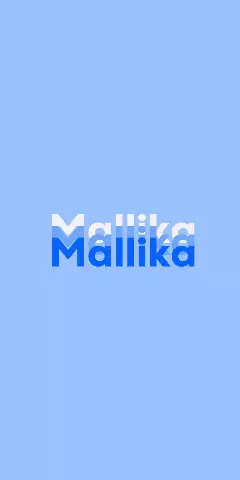 Name DP: Mallika