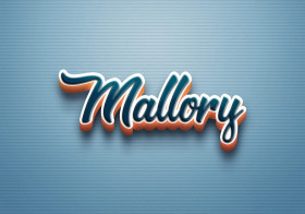 Cursive Name DP: Mallory