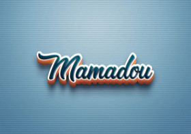 Cursive Name DP: Mamadou