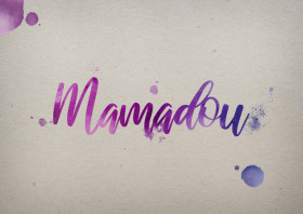 Mamadou Watercolor Name DP