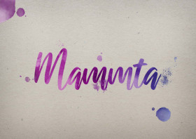 Mammta Watercolor Name DP