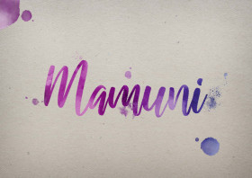 Mamuni Watercolor Name DP